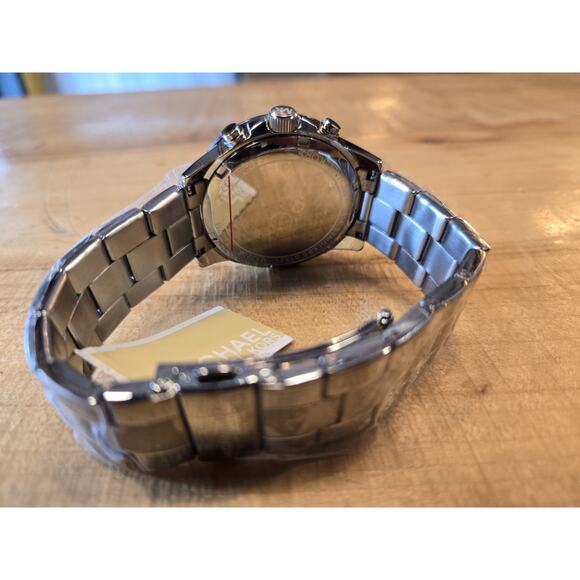 Michael Kors Silver and White Women's Watch - Picture 3 of 9